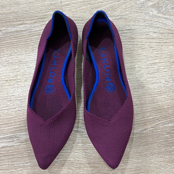 Retired Rothy’s orchid purple / blue Point ballet Flats women’s sz 6 - Picture 6 of 12